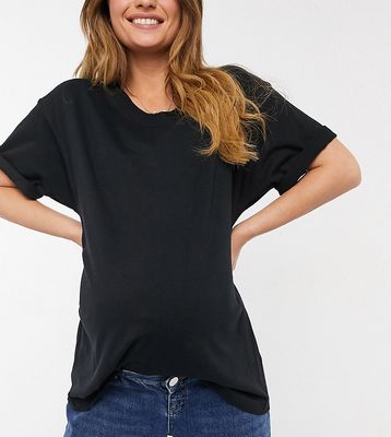 ASOS DESIGN Maternity ultimate oversized t-shirt in black