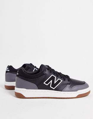 New Balance 480 court sneakers in black