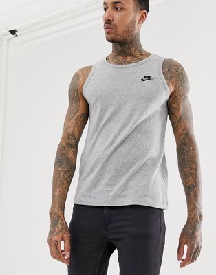 Nike Club tank top in gray-Grey