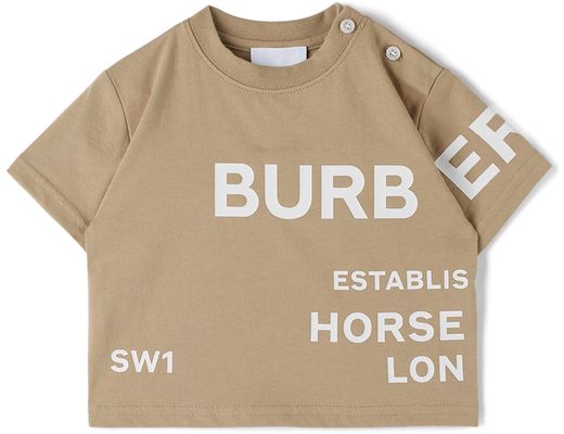 Burberry Baby Beige Horseferry Print T-Shirt