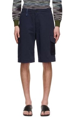 Missoni Navy Cotton Shorts