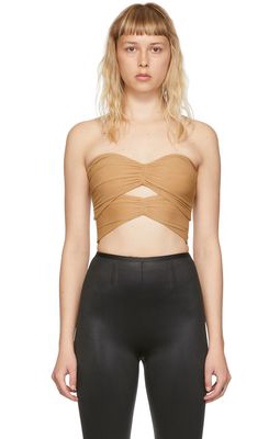 Alexander Wang Beige Polyester Cut-Out Camisole