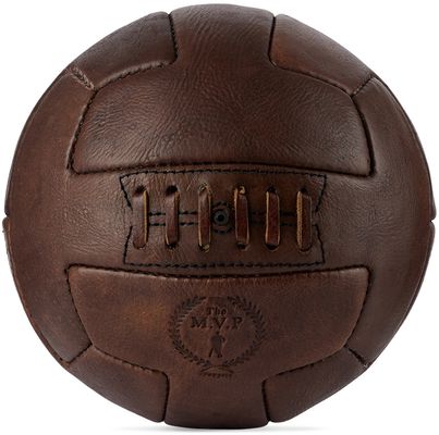 Modest Vintage Player Brown Leather Retro Heritage Soccer Ball