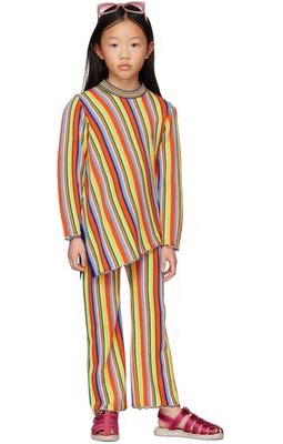 M'A Kids Kids Multicolor Asymmetric Stripe Sweater