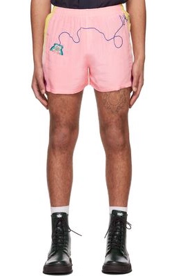 Sky High Farm Workwear Pink Cupro Shorts