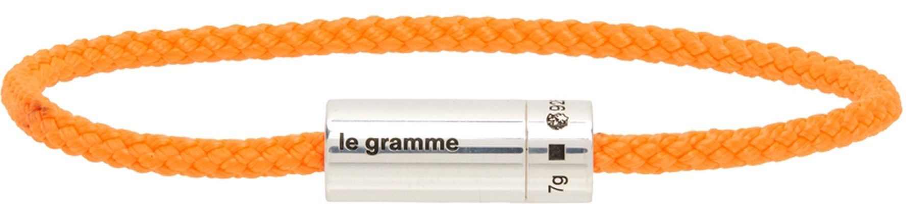 Le Gramme Orange & Silver 'Le 5 Grammes' Nato Bracelet