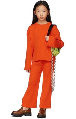 M'A Kids Kids Orange Merino Wool Trousers