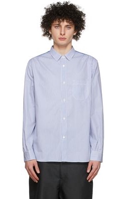 Junya Watanabe Blue Cotton & Linen Shirt