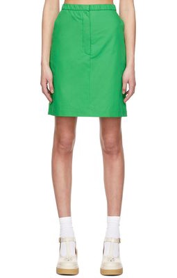 Sportmax Green Liguria Mini Skirt