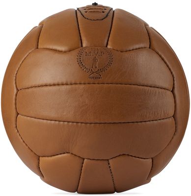Modest Vintage Player Tan Leather Retro Heritage Soccer Ball