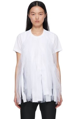 Comme des Garçons Comme des Garçons White Polyester T-Shirt
