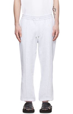 Solid Homme Grey Cotton Lounge Pants