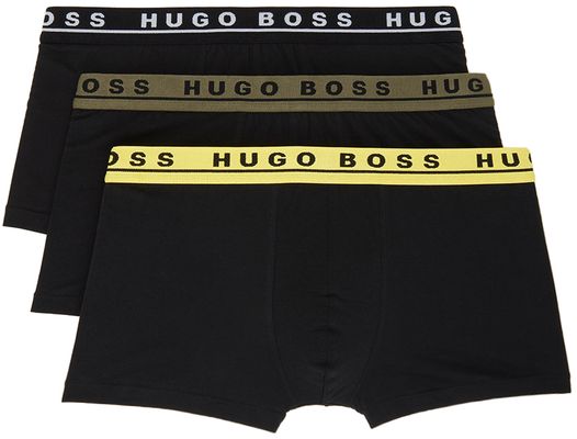 Boss Three-Pack Black Logo Boxers