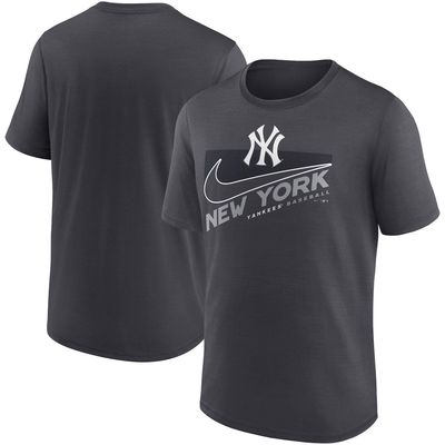 Men's Nike Anthracite New York Yankees Swoosh Town Performance T-Shirt