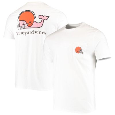 Men's Vineyard Vines White Cleveland Browns Big & Tall Helmet T-Shirt