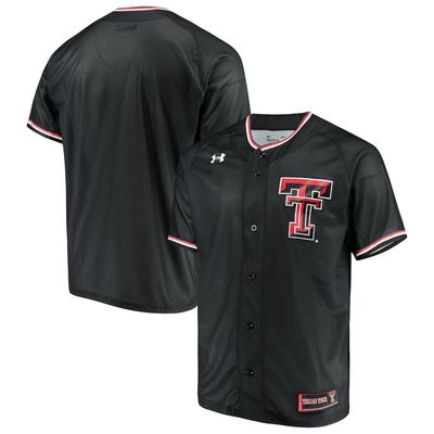 Men's Under Armour Black Texas Tech Red Raiders Performance Replica Baseball Jersey
