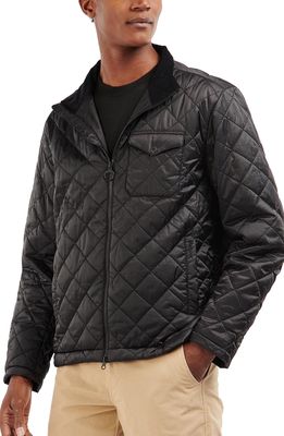 Barbour City Quilted Jacket in Black/Dress
