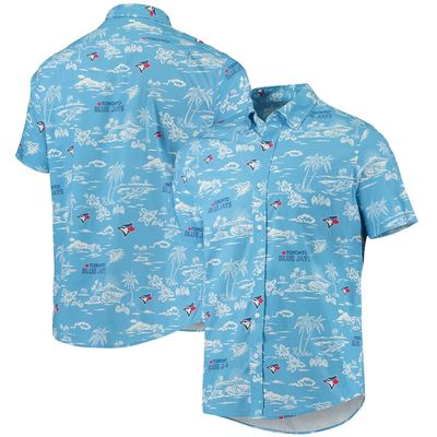 Men's Reyn Spooner Powder Blue Toronto Blue Jays Kekai Performance Button-Up Shirt