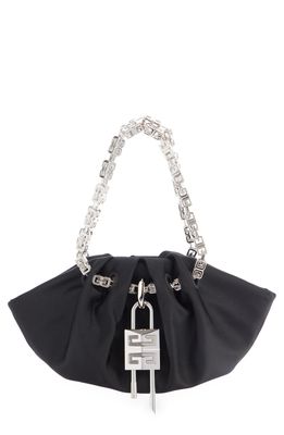 Givenchy Kenny Mini Silk Top Handle Bag in Black