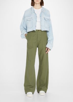 Wide-Leg Utility Pant