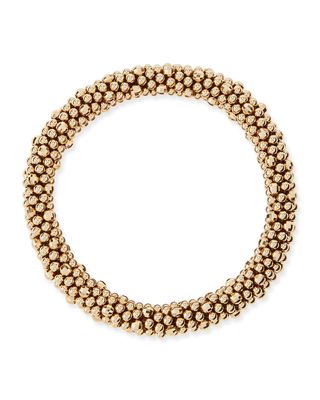 Irina 14k Gold Mirrored Bead Bracelet
