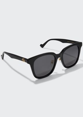 Monochromatic Square Acetate Sunglasses