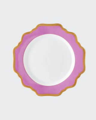 Purple Rimmed Salad Plate