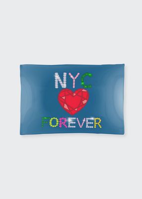 NYC Forever Rectangular Glass Tray