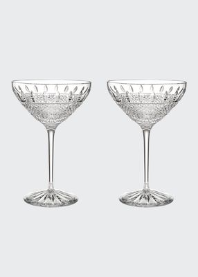 Mastercraft Irish Lace Martini Glasses, Set of 2