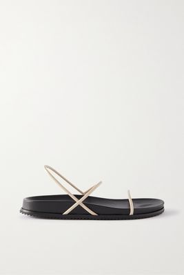 ST. AGNI - Pina Leather Slingback Sandals - Off-white