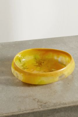 Dinosaur Designs - Rock Medium 22cm Swirled Resin Bowl - Yellow