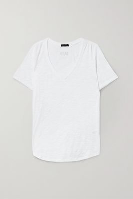 ATM Anthony Thomas Melillo - Slub Cotton-jersey T-shirt - White