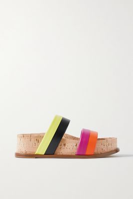 Gabriela Hearst - Striker Leather Platform Sandals - Pink