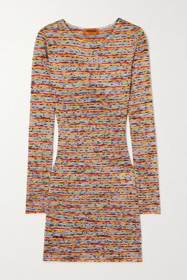 Missoni - Mare Metallic Crochet-knit Mini Dress - Red