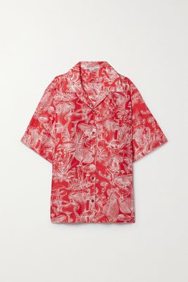 Stella McCartney - Printed Silk Shirt - Red