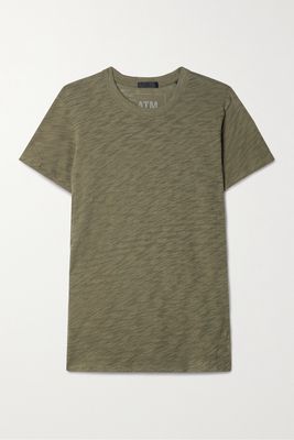 ATM Anthony Thomas Melillo - Schoolboy Slub Cotton-jersey T-shirt - Green