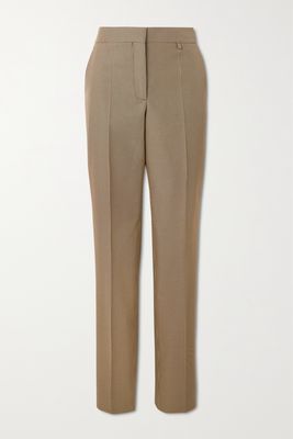 Givenchy - Houndstooth Twill Tapered Pants - Brown