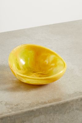 Dinosaur Designs - Flow 15cm Swirled Resin Dessert Bowl - Yellow