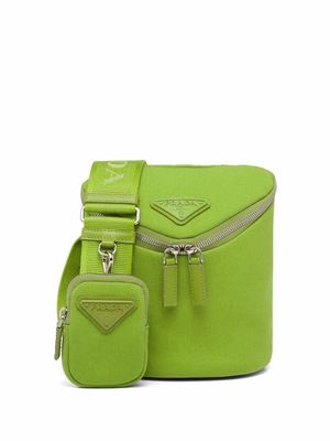 Prada triangle-logo shoulder bag - Green