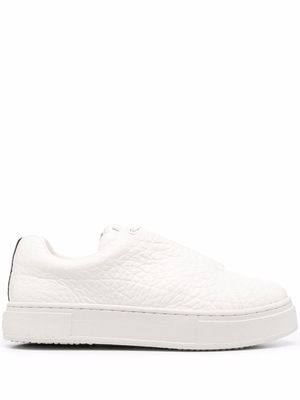Eytys Doja pebbled-leather low-top sneakers - White