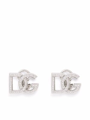 Dolce & Gabbana 18kt white gold sapphire earrings - Silver
