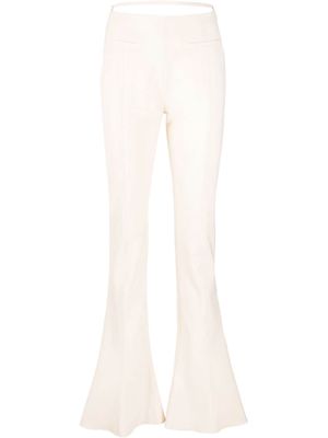Jacquemus wool-blend flared trousers - Neutrals