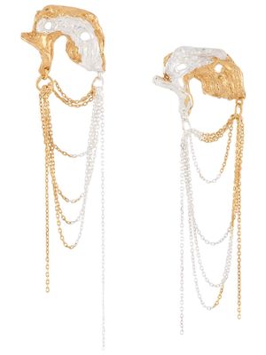LOVENESS LEE Orion chain-drop earrings - Gold