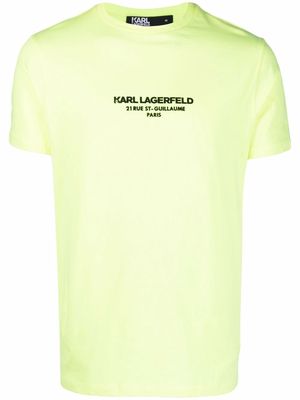Karl Lagerfeld logo-print short-sleeved T-shirt - Yellow