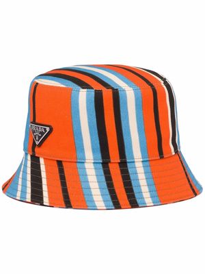 Prada Drill geometric-print bucket hat - Orange