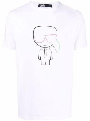 Karl Lagerfeld illustrated-Karl Lagerfeld t-shirt - White