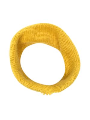 Raf Simons frayed-hem scarf - Yellow