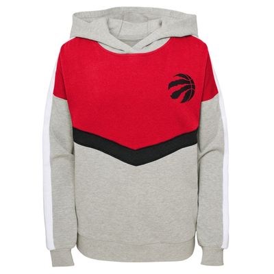 Outerstuff Girls Youth Heathered Gray Toronto Raptors All Yours Pullover Hoodie in Heather Gray