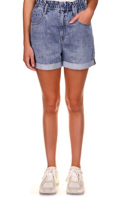 sanctuary Frolic Paperbag Waist Denim Shorts in Community