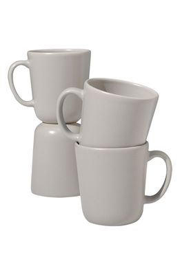 RIGBY Set of 4 Stoneware Mugs in Grey